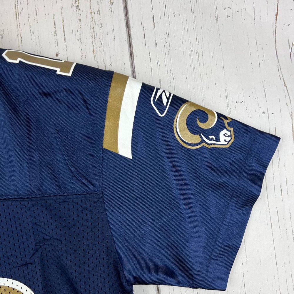 Vintage St. Loius Rams Marc Bulger #10‎ Small Reebok Jersey Shirt Youth New - Picture 4 of 10